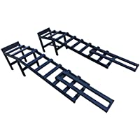 Par de rampas de coche súper resistentes de 3-5 toneladas con extensiones: coche- 4x4- furgoneta- camión